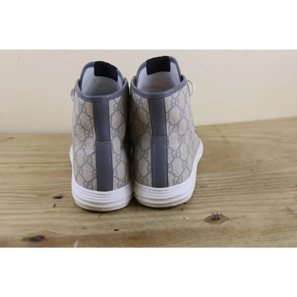 Gucci Sneakers 10 G 10.5 California GG Supreme Gray Leather Canvas